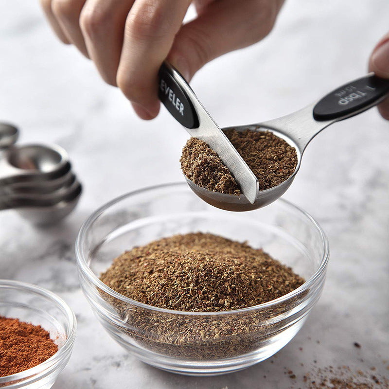 PrecisionPro™ 5-Piece Stainless Steel Measuring Spoon Set – Perfect Accuracy for Every Recipe