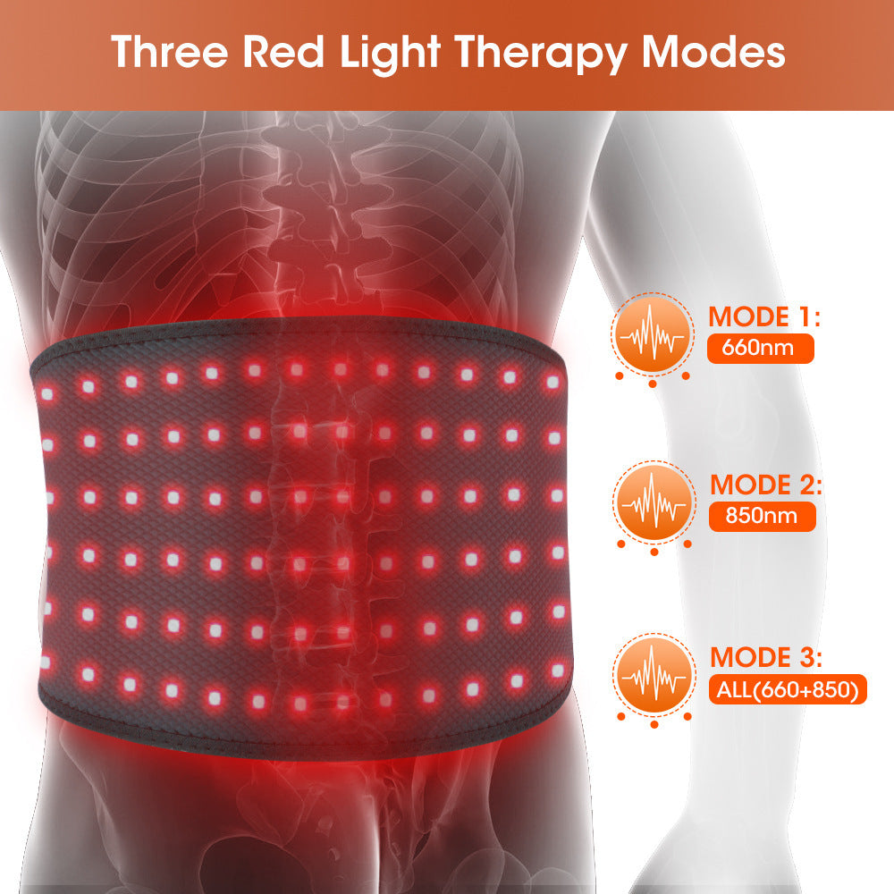 Red Light Therapy Waist Belt – Heated Pain Relief & Muscle Recovery Support