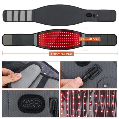 Red Light Therapy Waist Belt – Heated Pain Relief & Muscle Recovery Support