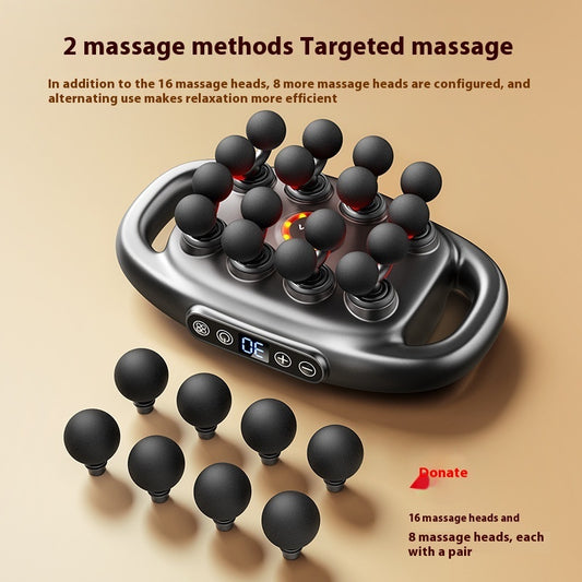 DeepStrike™ 16-Head Muscle Massage Gun – Whole Body Deep Tissue Pain Relief & Recovery Tool